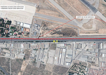 Afectaciones al tráfico en la autovía V-11 por obras de mejora con la A-3, en Quart de Poblet